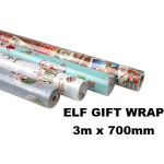 Christmas Naughty Elf Gift Wrap 